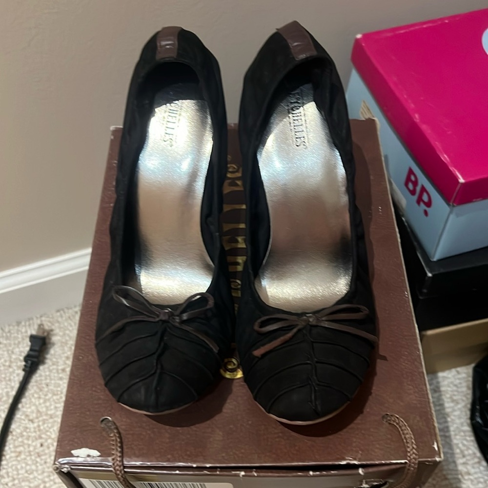 Seychelles wooden heel shoes